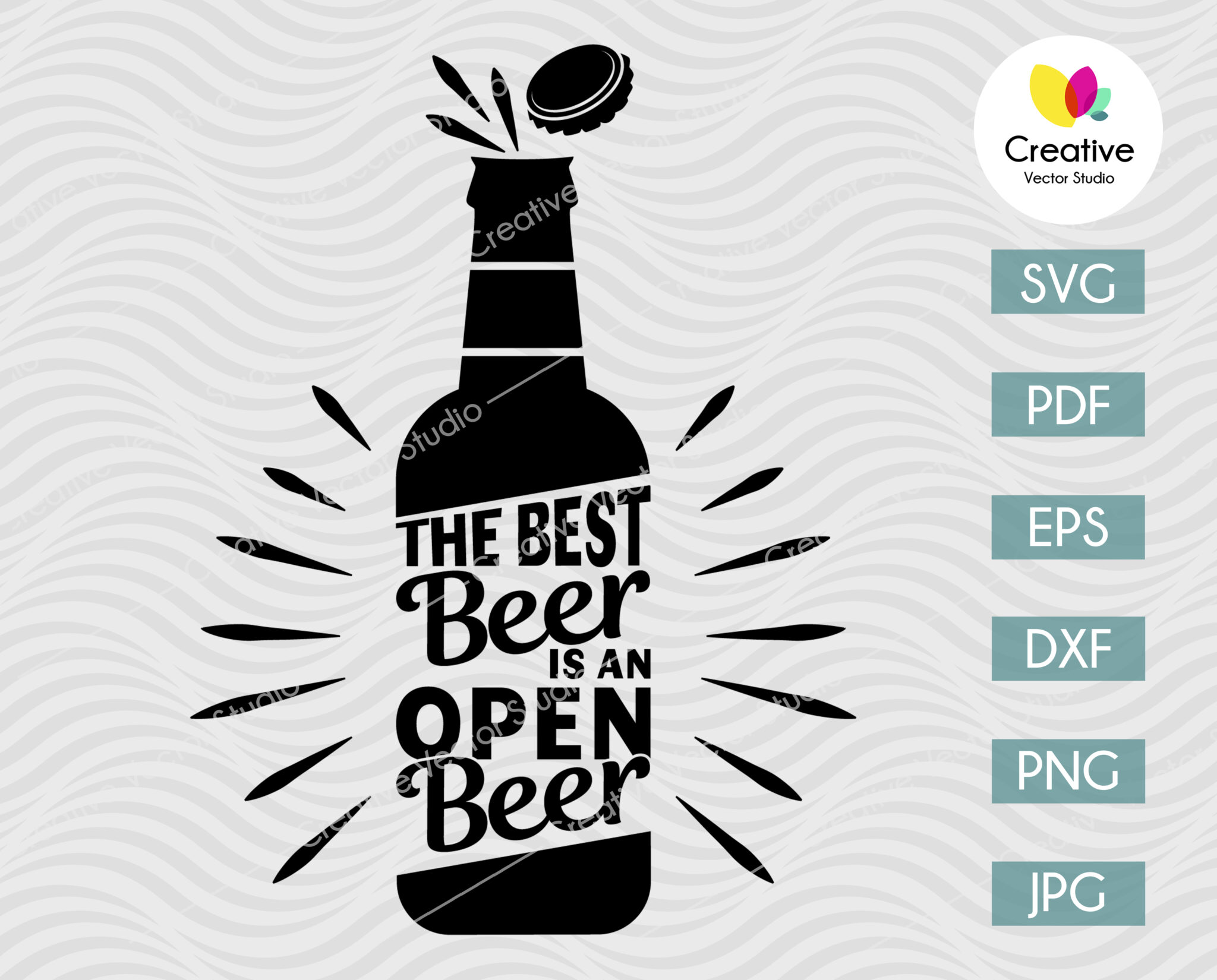 The Best Beer Is An Open Beer Svg Creative Vector Studio