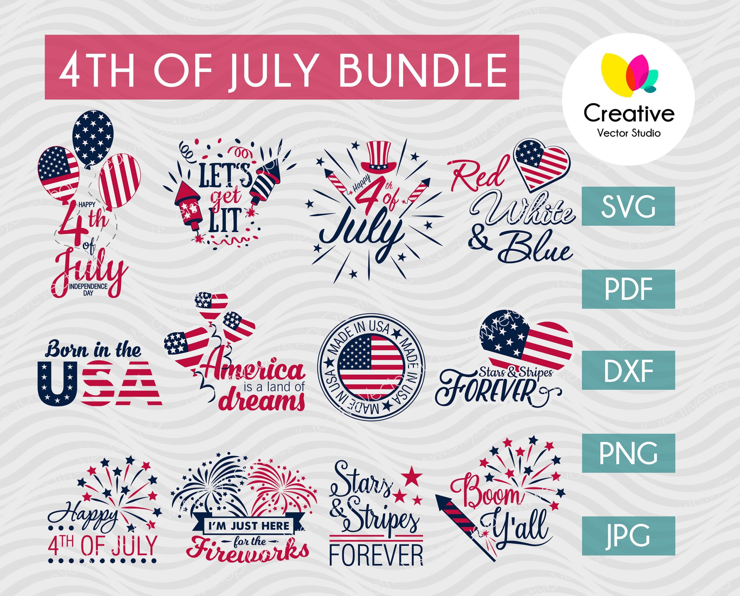 4th of July Bundle SVG Bundle 4th July Shirt SVG for Cricut 