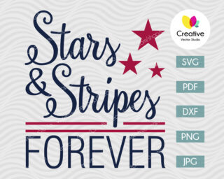 Stars and Stripes Forever SVG #2