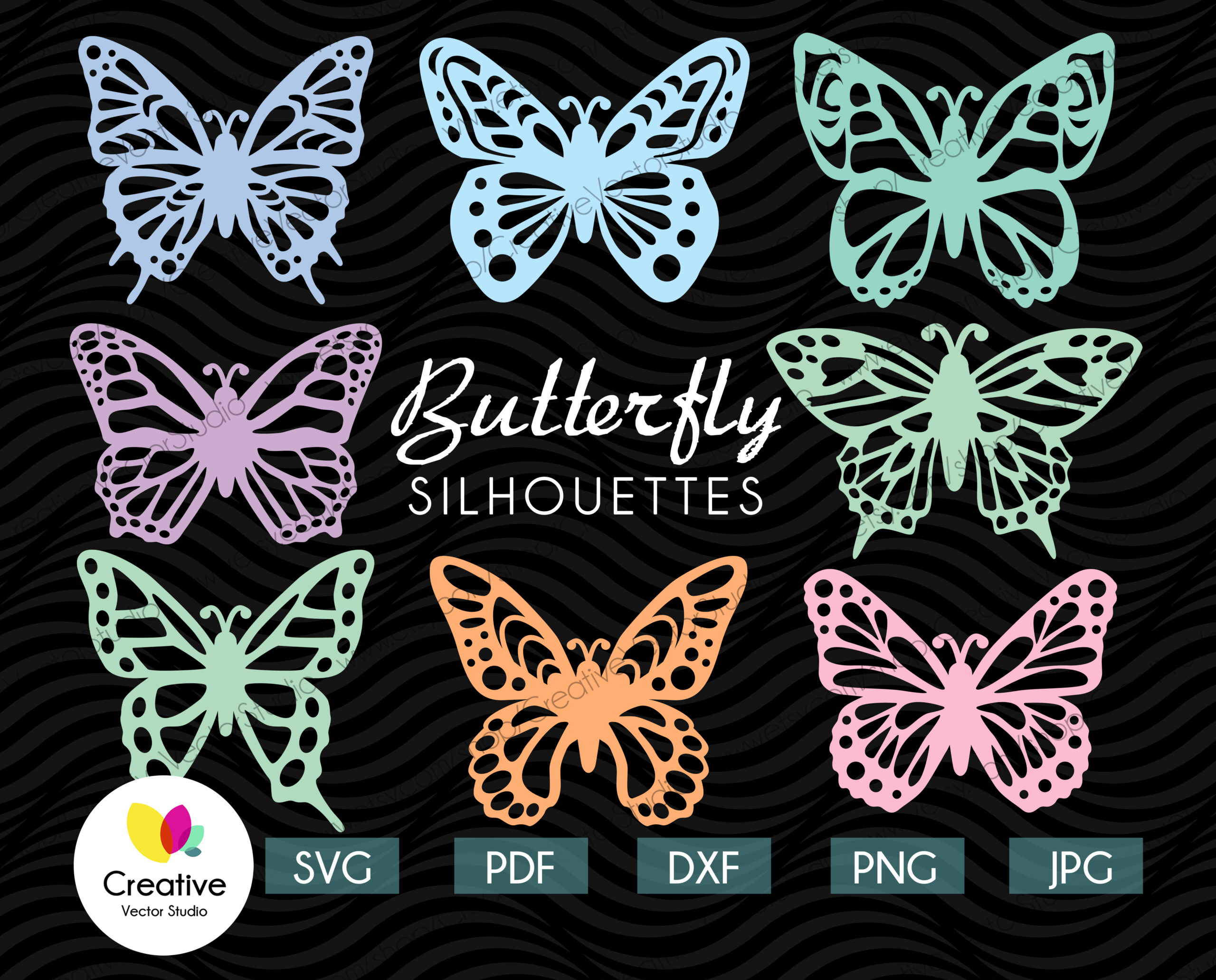 Beautiful Paper Butterfly Svg Bundle Creative Vector Studio