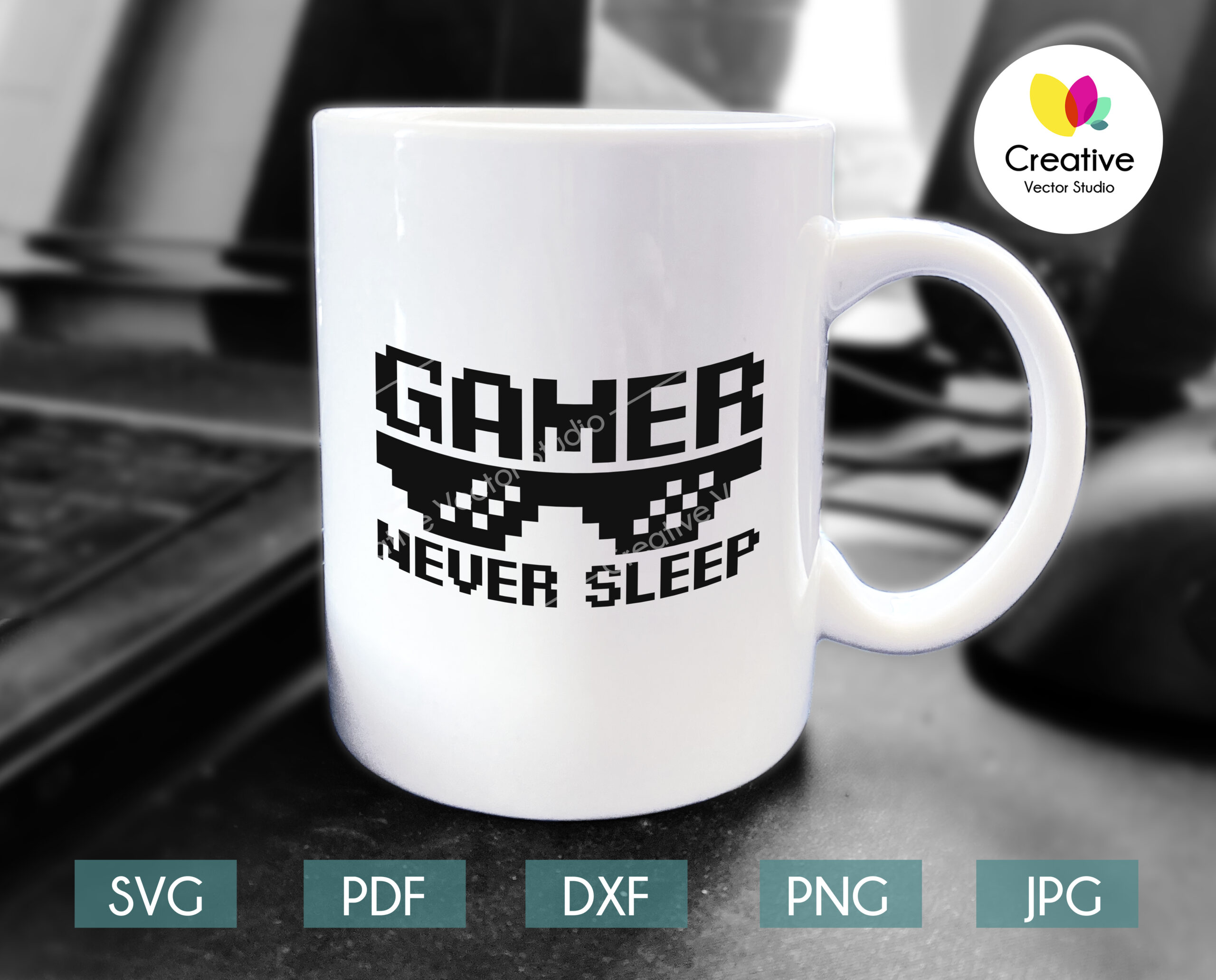 game never sleep svg gamer cup