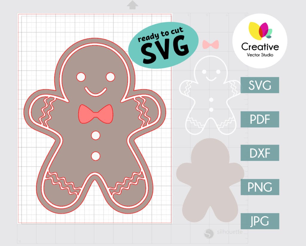 Gingerbread Boy and Girl SVG | Creative Vector Studio