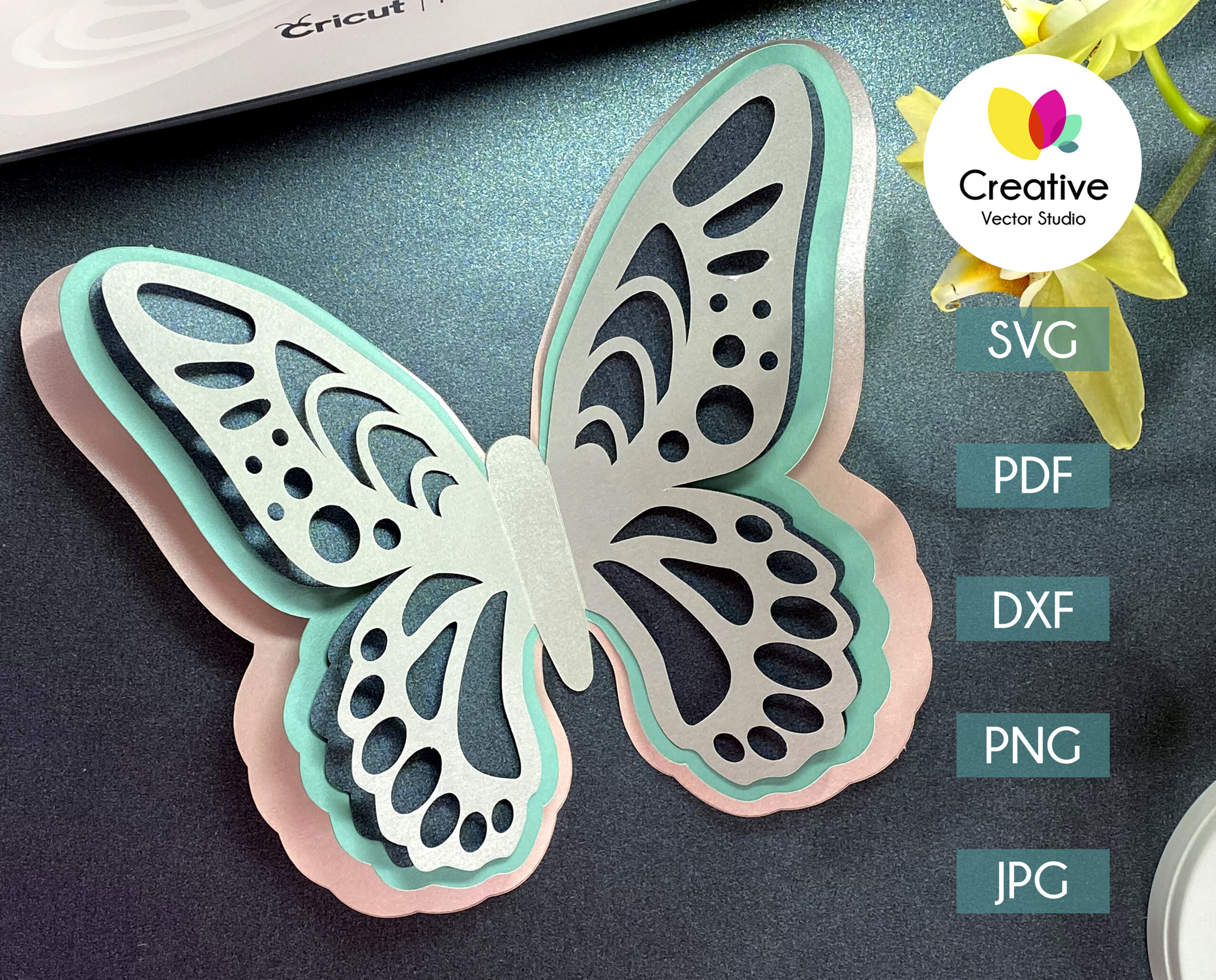 Butterfly Svg 8 Cut File Image Creative Vector Studio