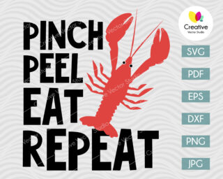 Pinch Peel Eat Repeat svg