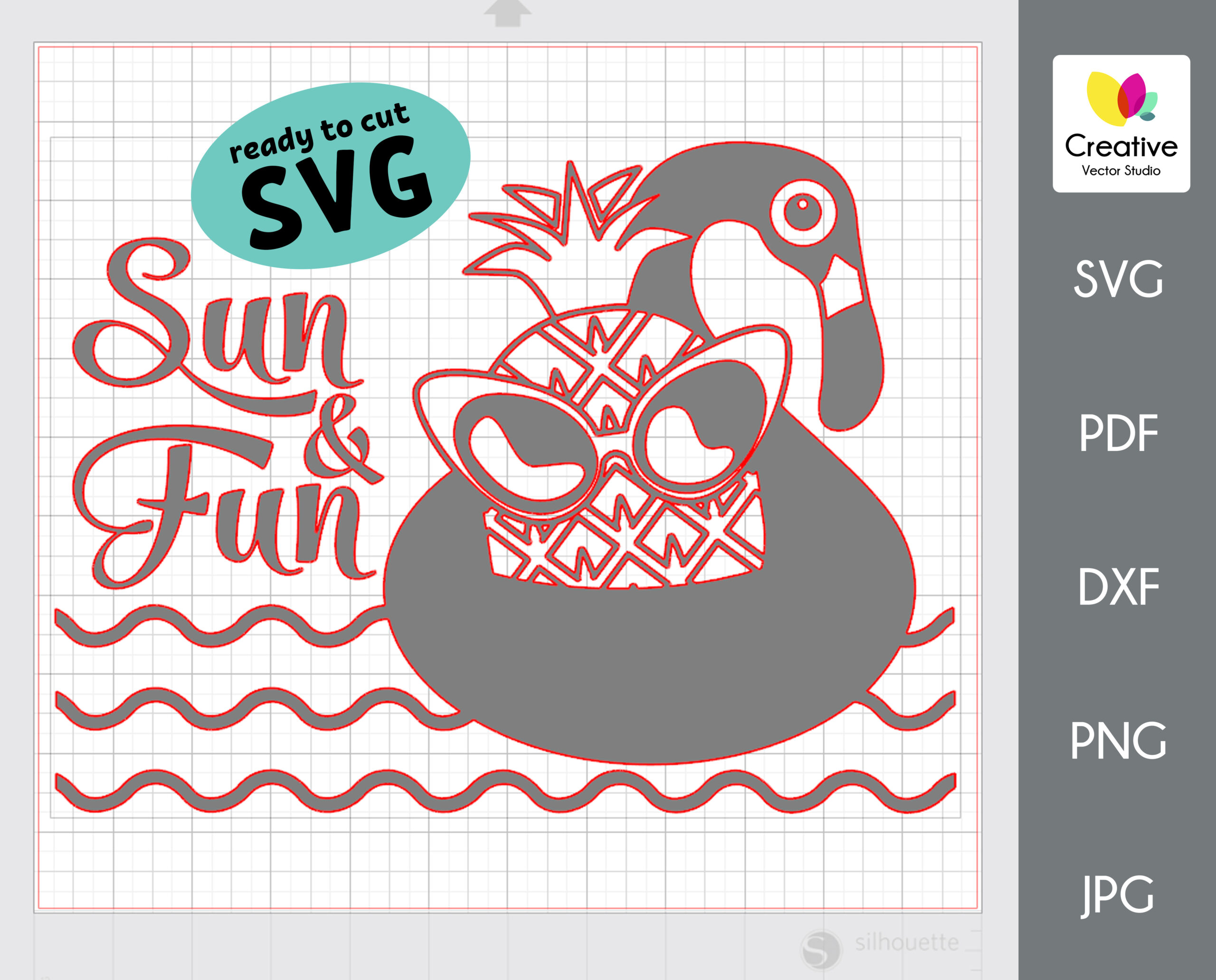 Download Pineapple svg, Sun and fun svg, Summer sayings svg, Vector design, T-shirt print, Clipart, Files ...