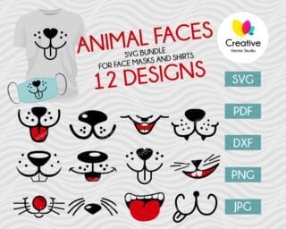 Download Animal Face Mask Svg Creative Vector Studio