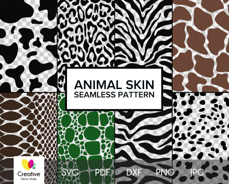 Animal Print SVG Seamless Pattern