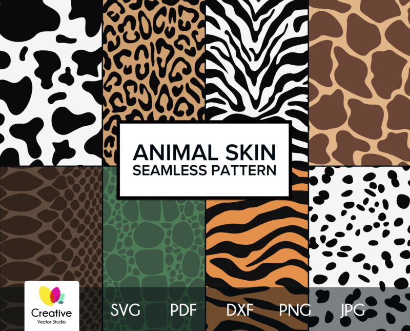 Animal Skin SVG Seamless Pattern
