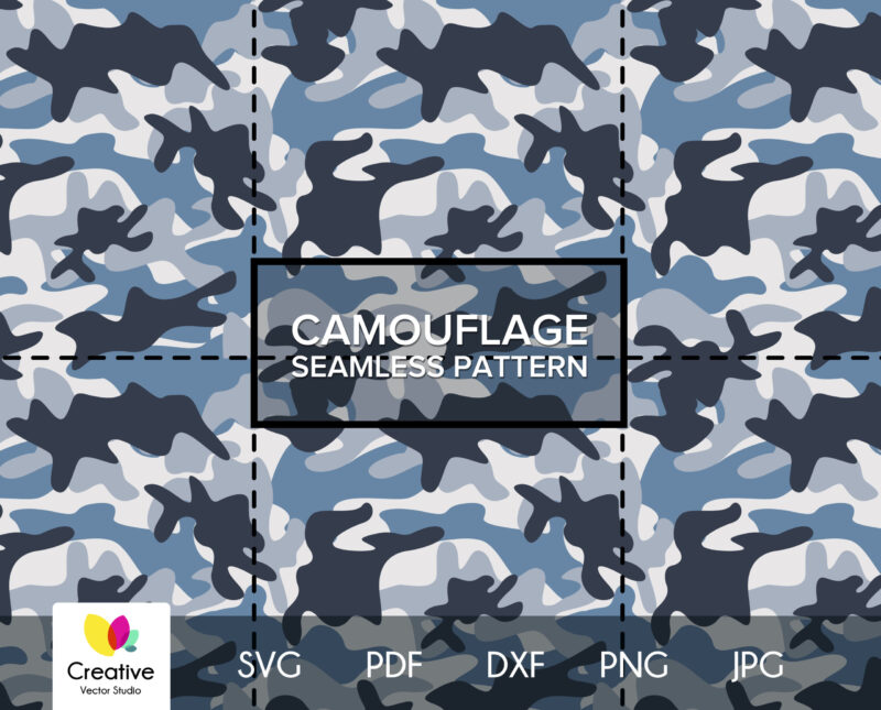 Pink Camouflage Seamless SVG Pattern