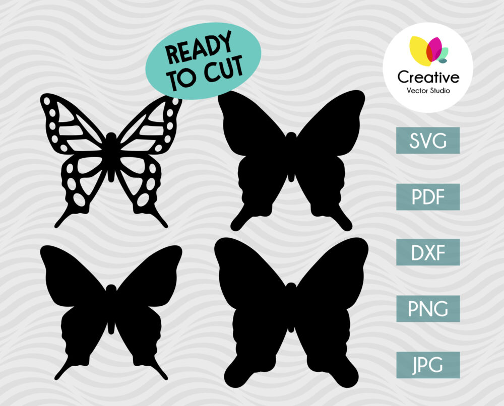 3d Butterfly Svg #5 Template 