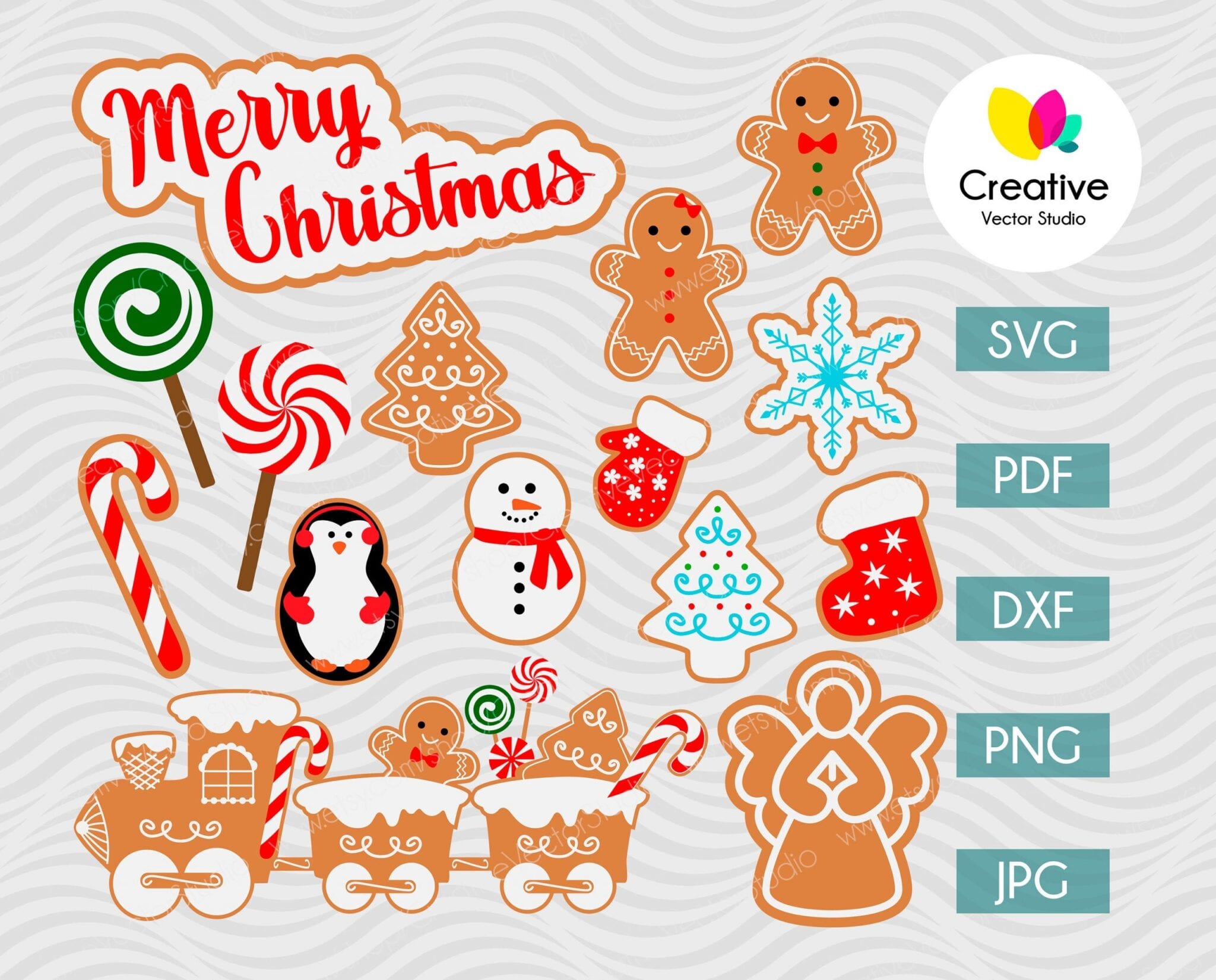 Christmas Cookie SVG Bundle | Creative Vector Studio