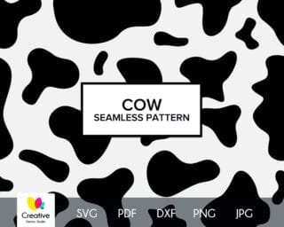Cow Skin Seamless Pattern SVG