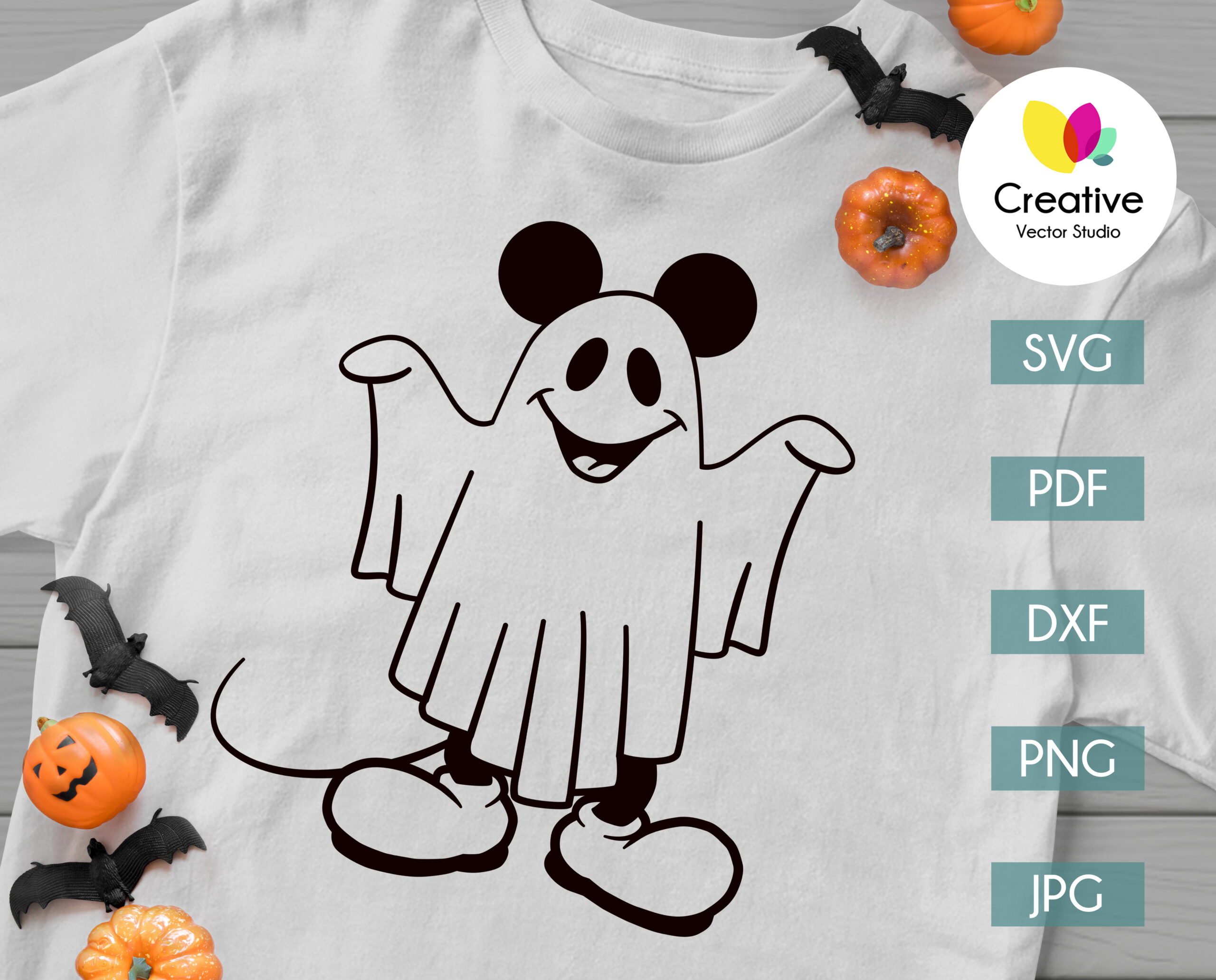 Mickey Ghost svg, Minney Ghost svg, Disney Happy Halloween svg, T-shirt