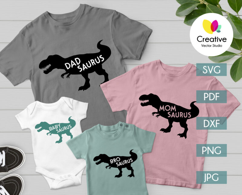 Dinosaur Family SVG BUNDLE