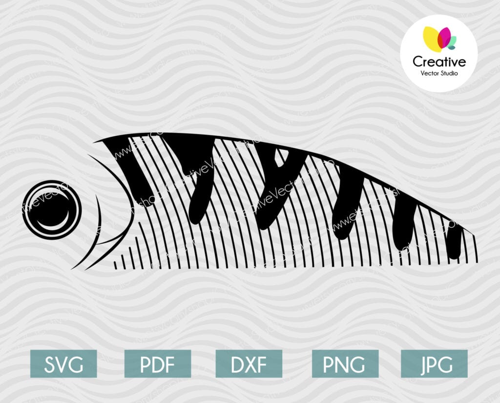 Fishing Lure SVG #6 Cut File Image | Creative Vector Studio