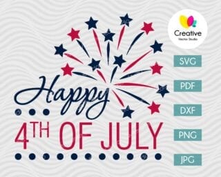Happy 4th of July SVG