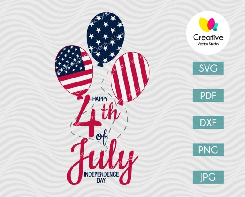 Happy 4th of July Independence Day SVG