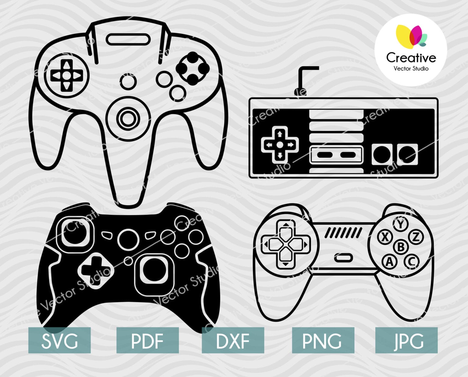 Download Video Game Controller SVG, DXF Bundle, Xbox svg, Gamer ...