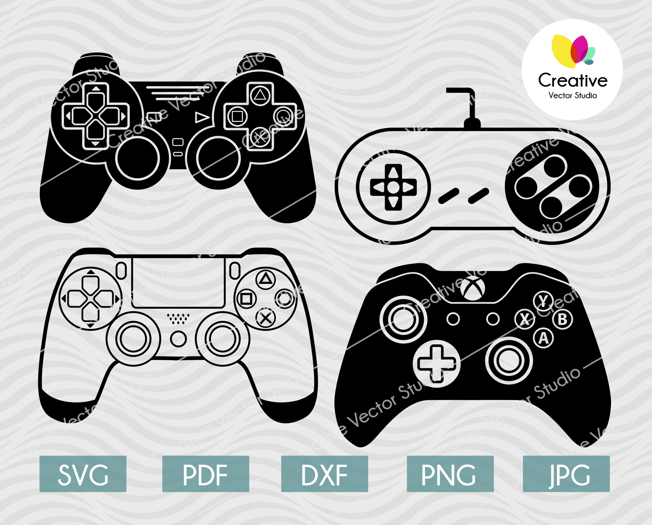 Game Controller Svg Video Gamer Svg Controller Gamer Svg Cutting File  Gaming Png Clipart Image Game Controller Dxf Cut File 