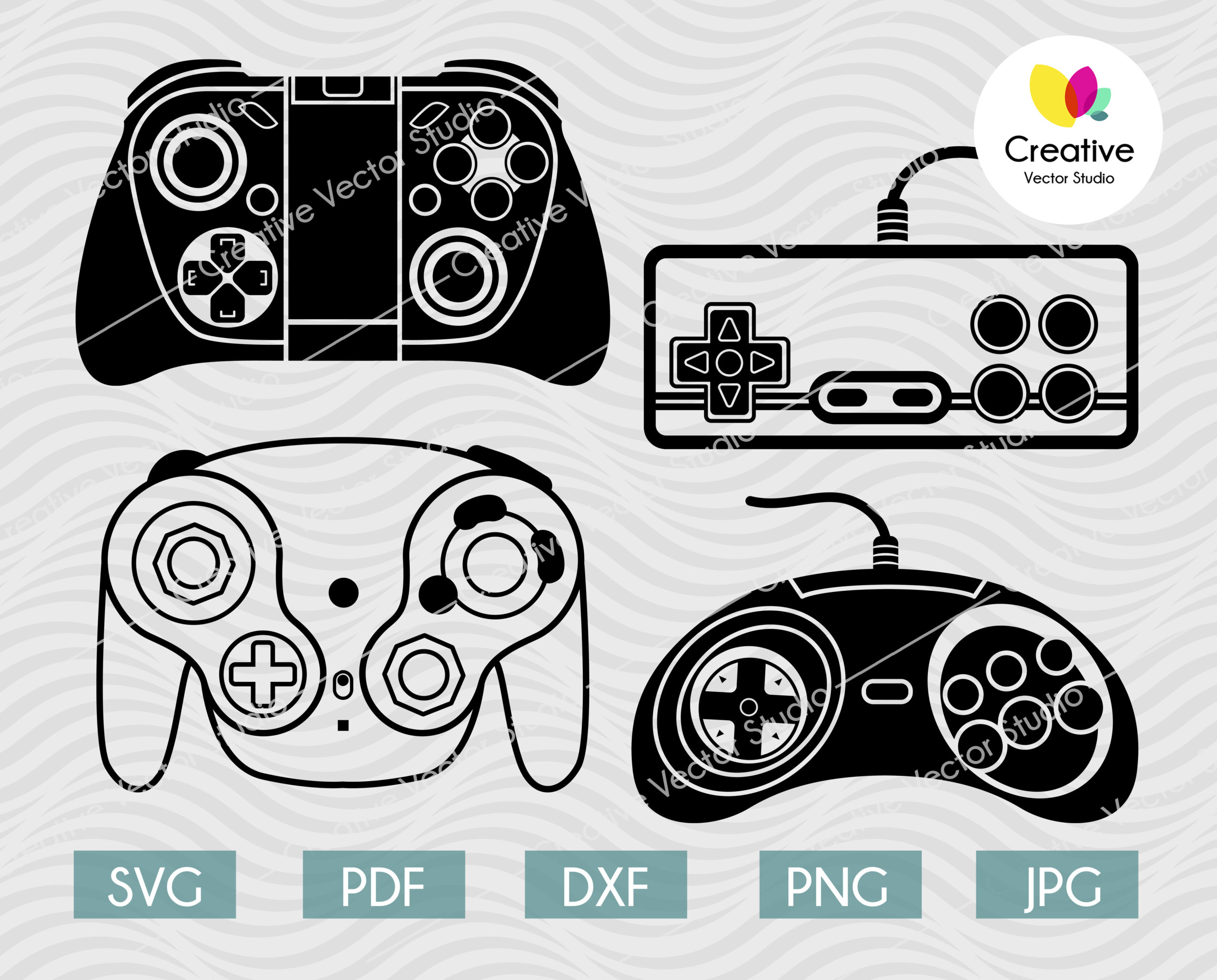 Game Controller Svg Video Gamer Svg Controller Gamer Svg Cutting File  Gaming Png Clipart Image Game Controller Dxf Cut File 