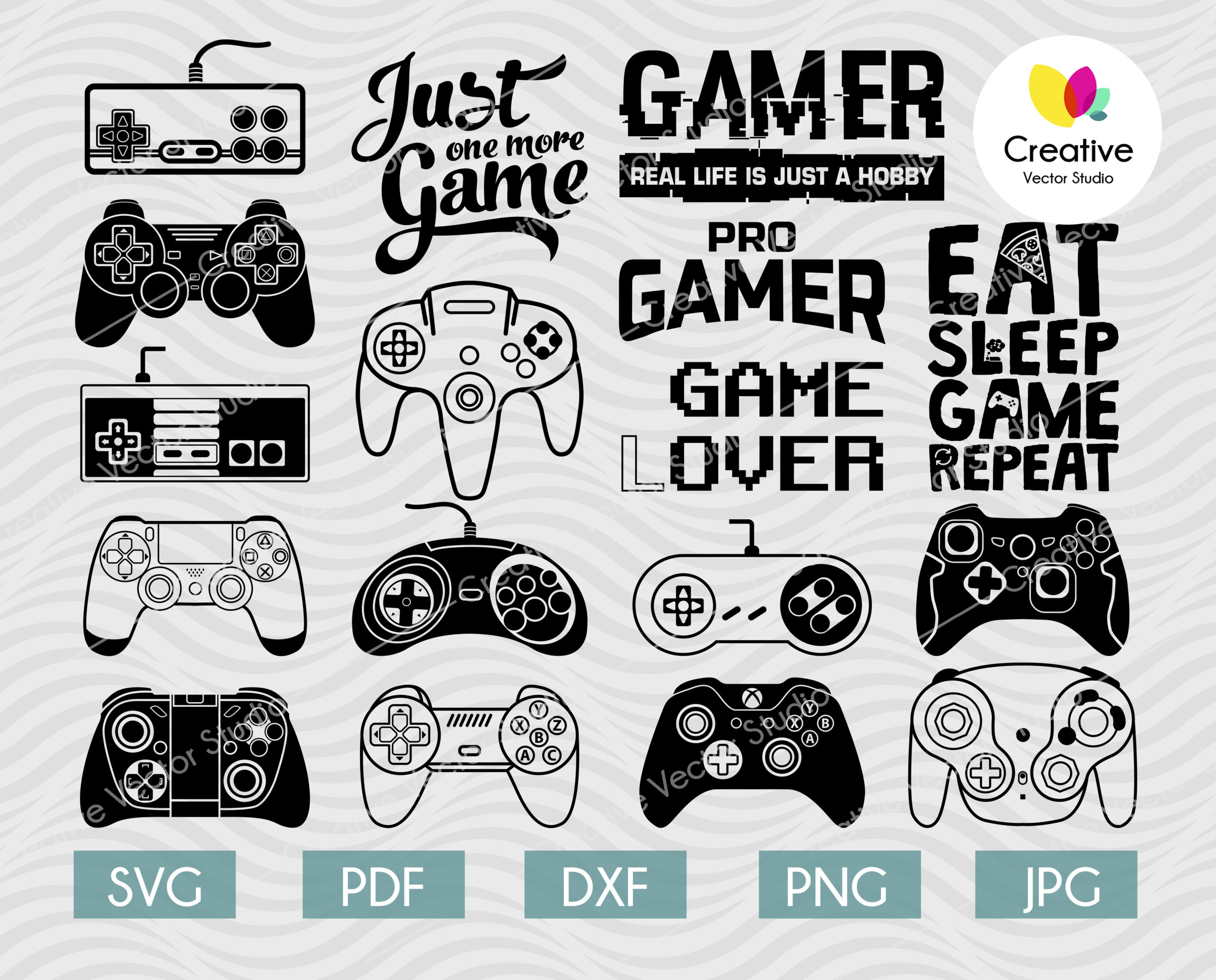 Gamer Svg Video Game Controller Decal Gamer Svg File Gamer Gift Video