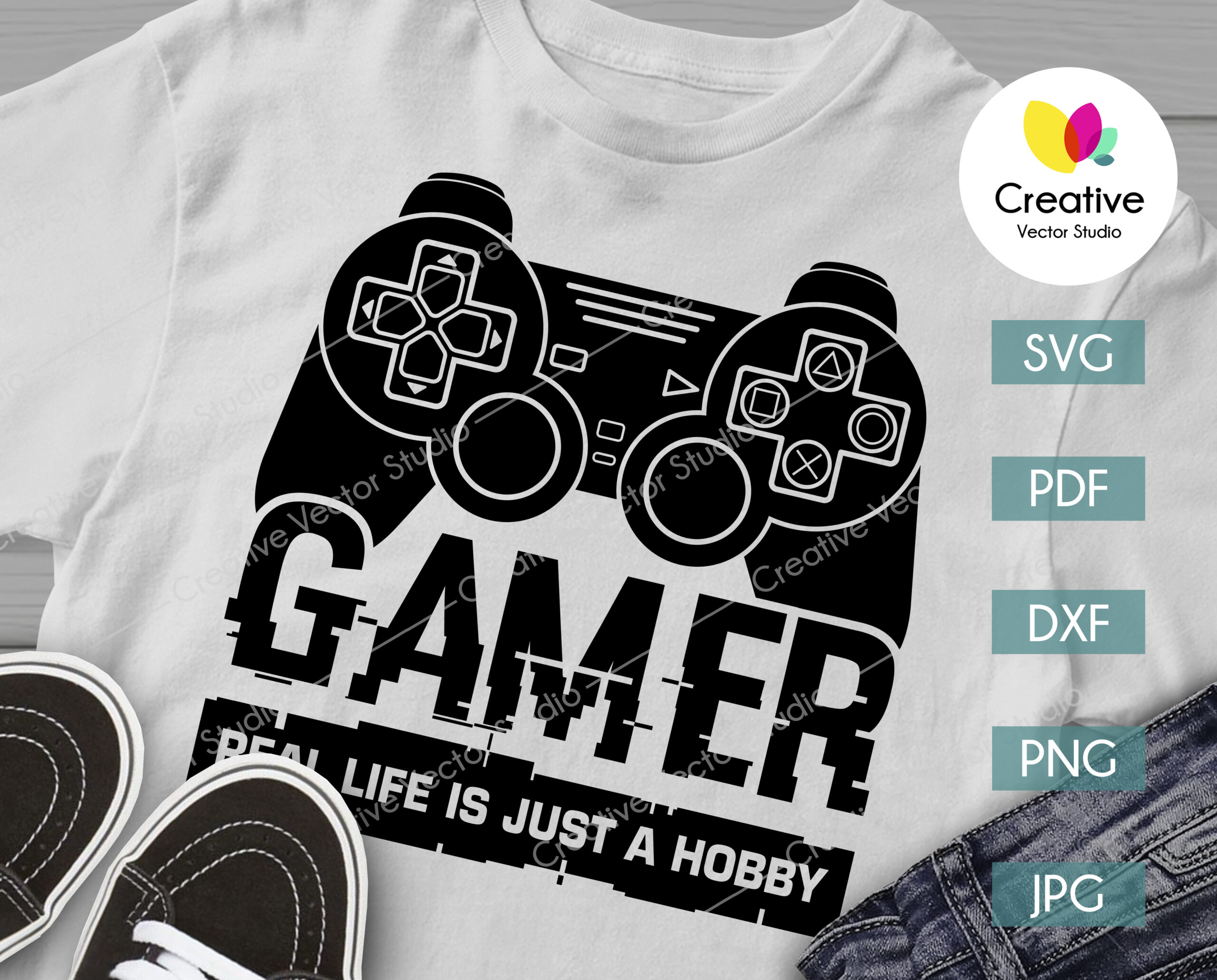 Gamer, Real Life is Just a Hobby SVG