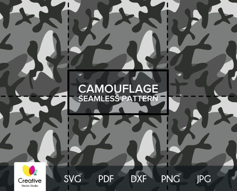 Download Camouflage Svg Gray Camo Background Svg Military Pattern Svg Seamless Army Camouflage Svg Layered Svg Files For Cricut Silhouette Creativevectorstudio