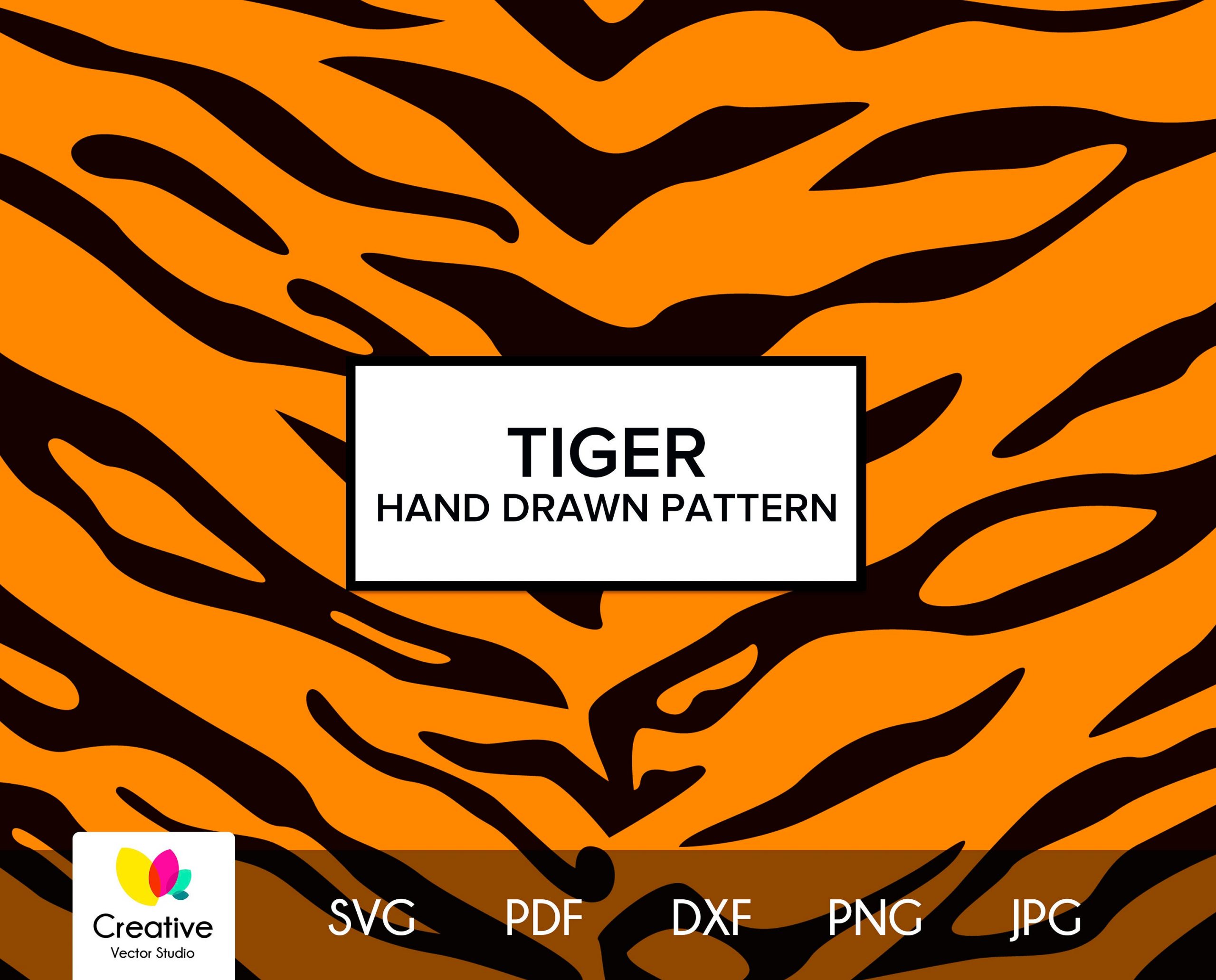 Download Tiger Skin Pattern svg, Animal Skin Print svg, Tiger Skin ...