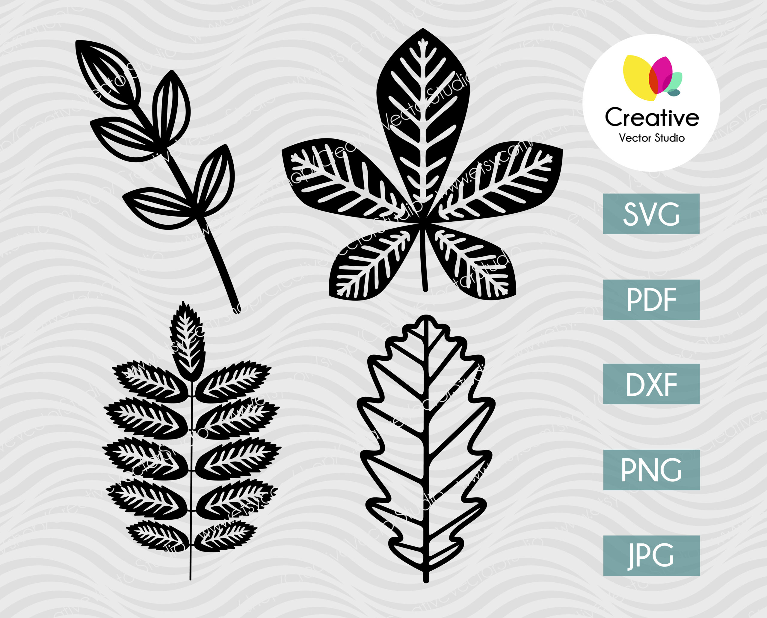 Download Leaves Svg Bundle Sut File Image Creative Vector Studio