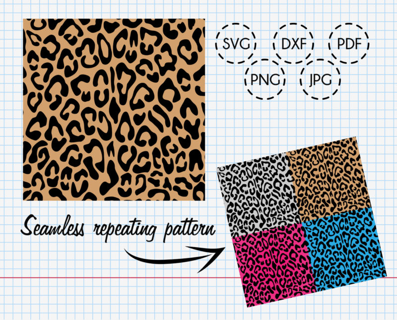 SVG Leopard Skin Pattern