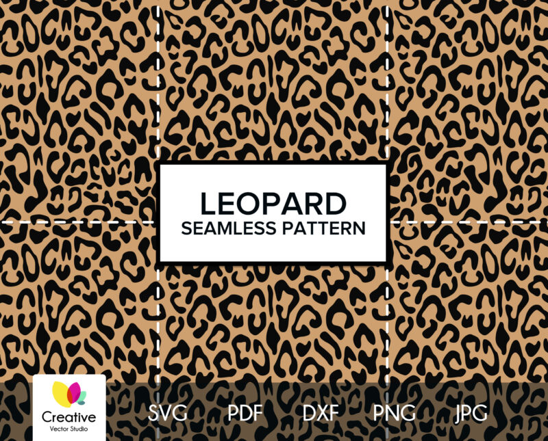Leopard Skin SVG Seamless Pattern