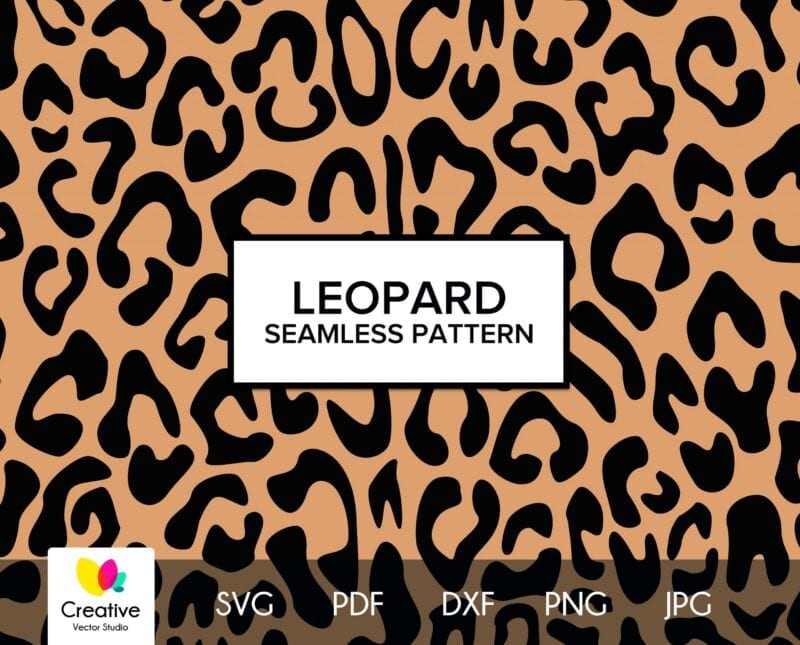 Leopard Skin Seamless Pattern SVG