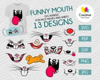 Funny Mouth SVG
