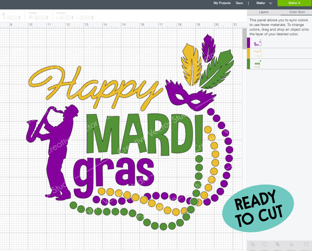 mardi gras vinyl used