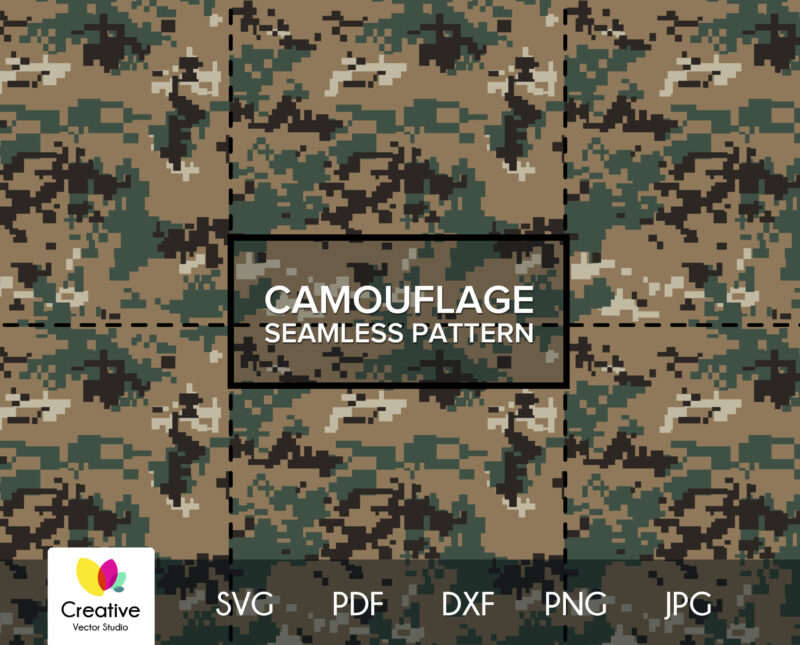 Marat Camouflage Seamless SVG Pattern