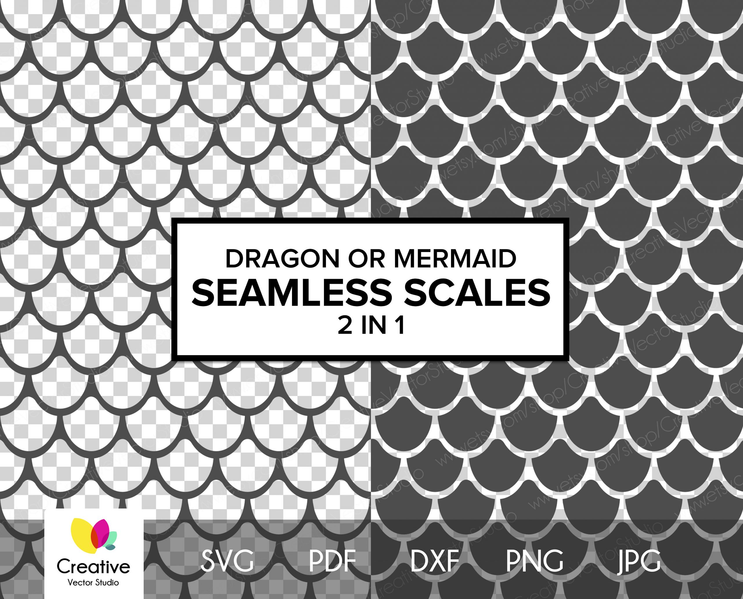 Download Dragon Or Mermaid Scales Svg 2 Creative Vector Studio