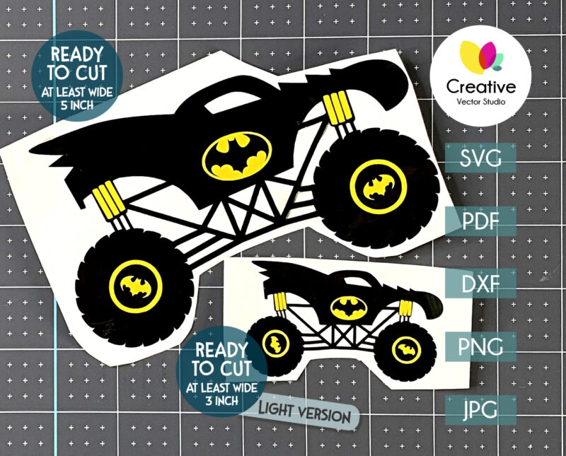 Bat Monster Truck SVG