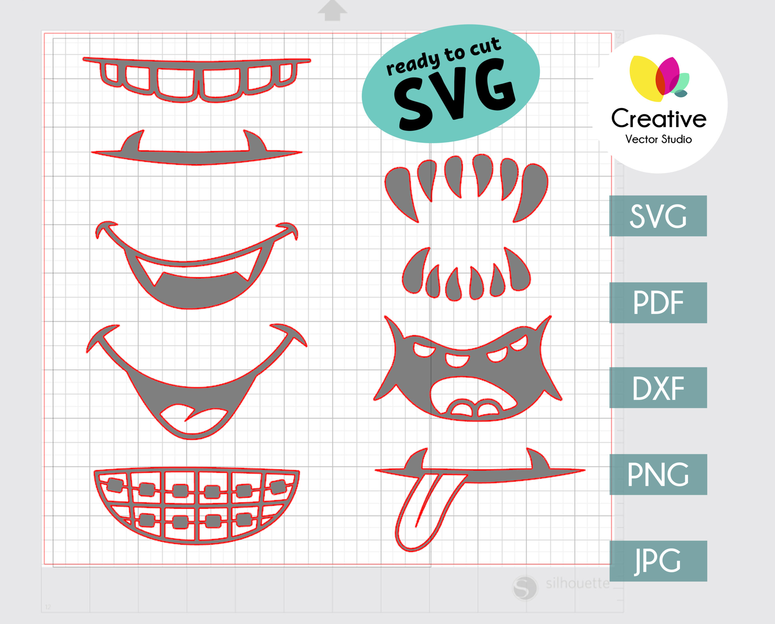 Free Free 127 Shark Mouth Svg SVG PNG EPS DXF File