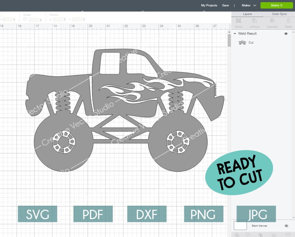 Download Monster Truck SVG Bundle #5 | Creative Vector Studio