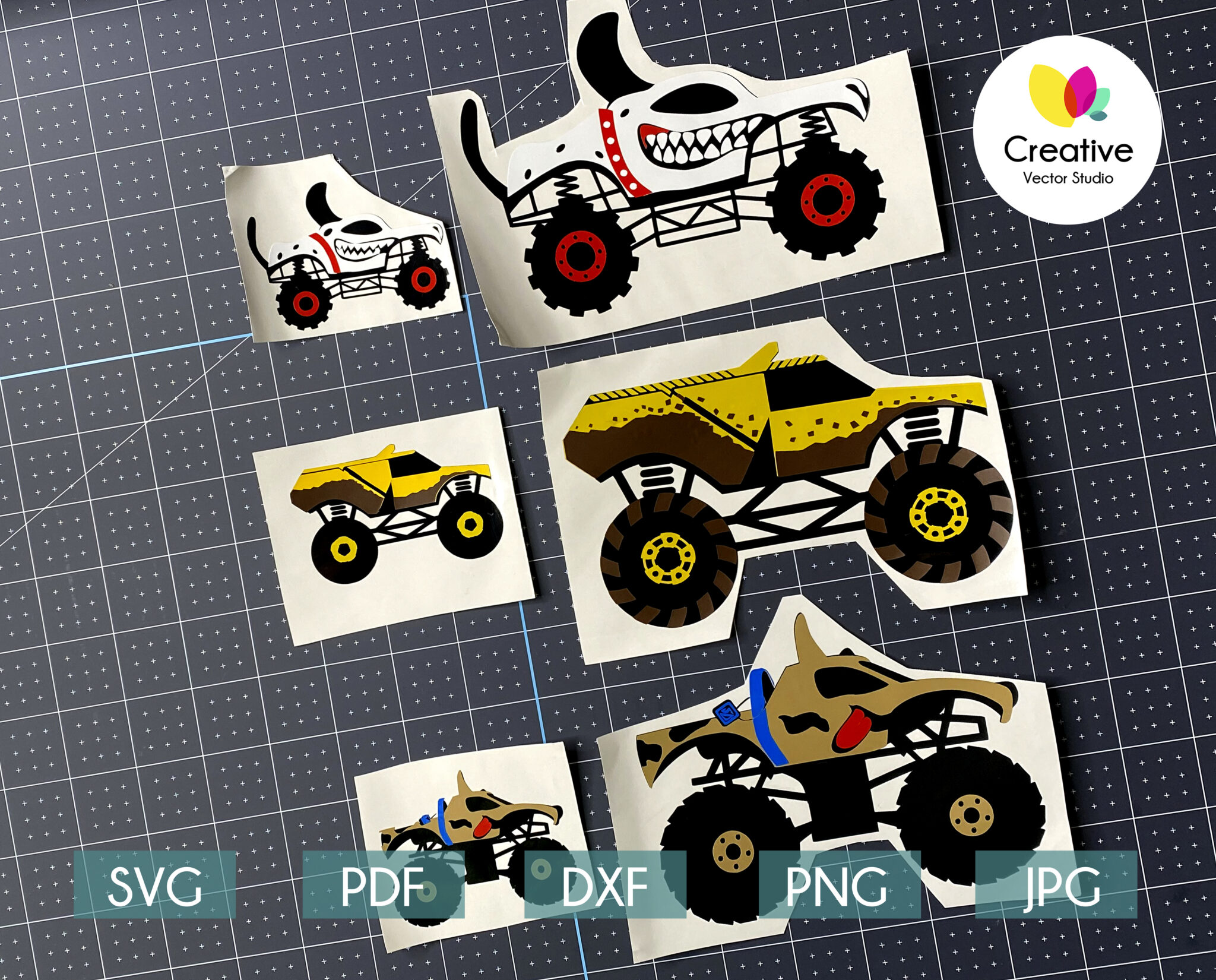 Download Monster Truck SVG, Big Truck svg, Monster Jam svg, Crazy Animal Monster Truck svg clip art ...