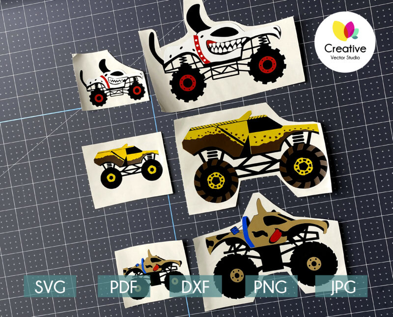 Download Monster Truck SVG, Big Truck svg, Monster Jam svg, Crazy ...