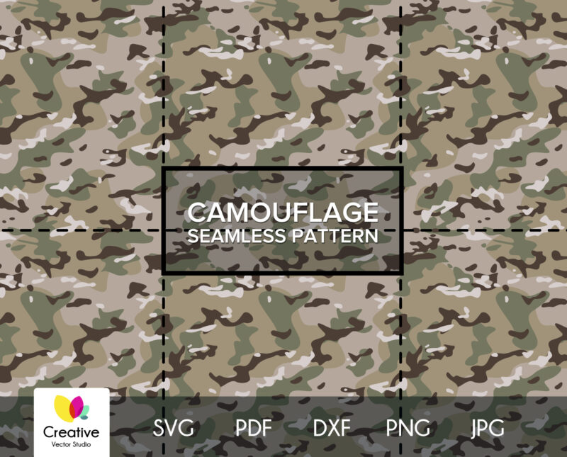 Multicam Camouflage Seamless SVG Pattern