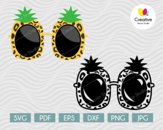 Pineapple Sunglasses svg