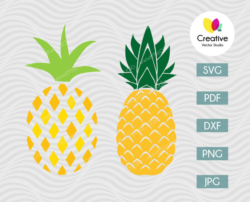 Pineapple SVG Bundle #2 | Creative Vector Studio