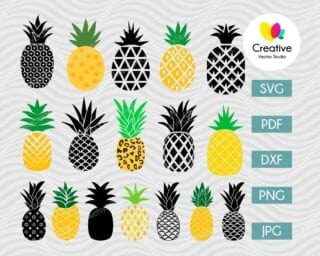 Pineapple SVG Bundle #2
