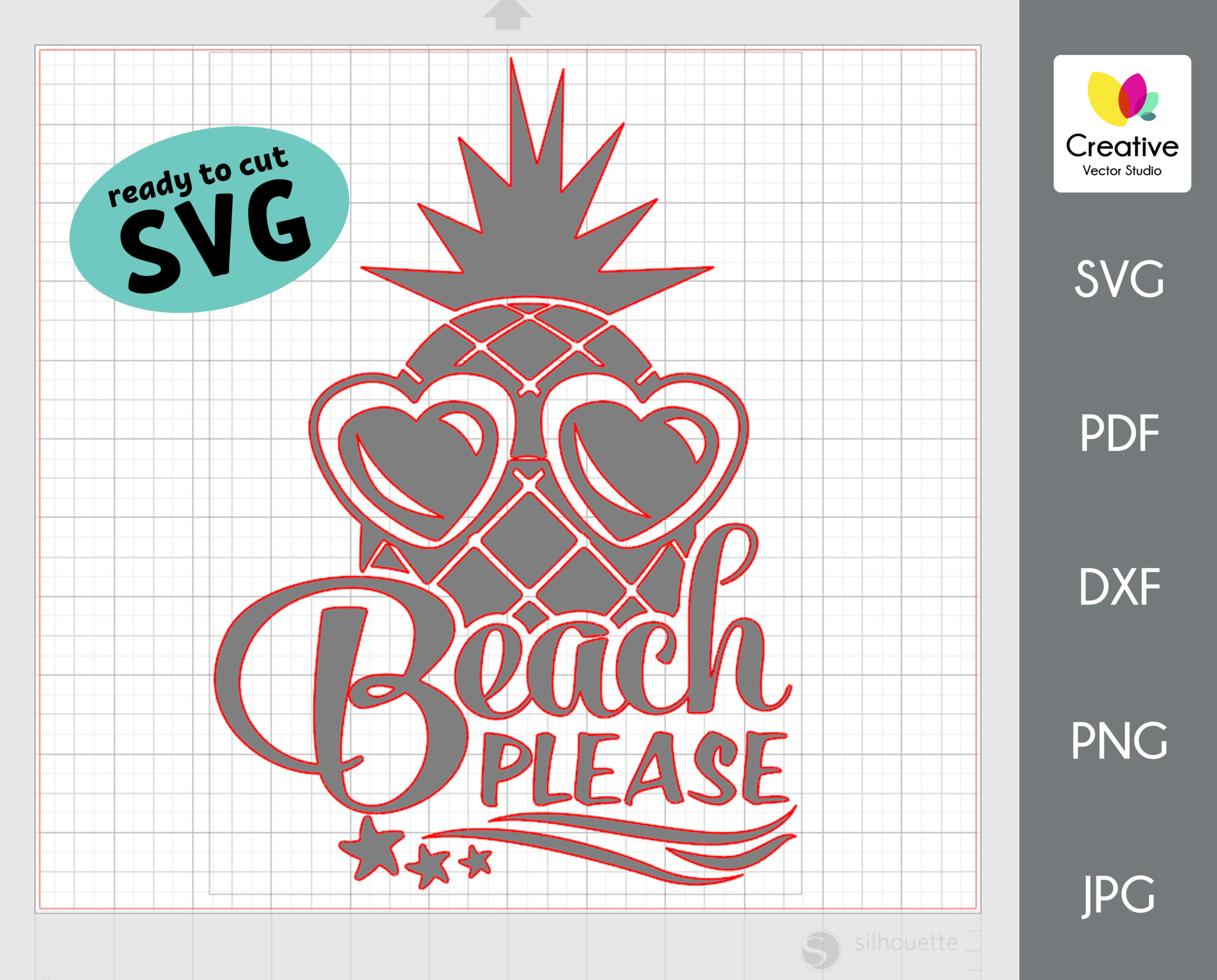 Download Pineapple with sunglasses svg, Beach please svg, Summer ...