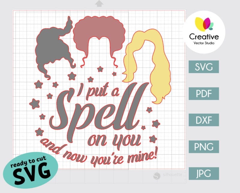 I put spell on you svg cut files