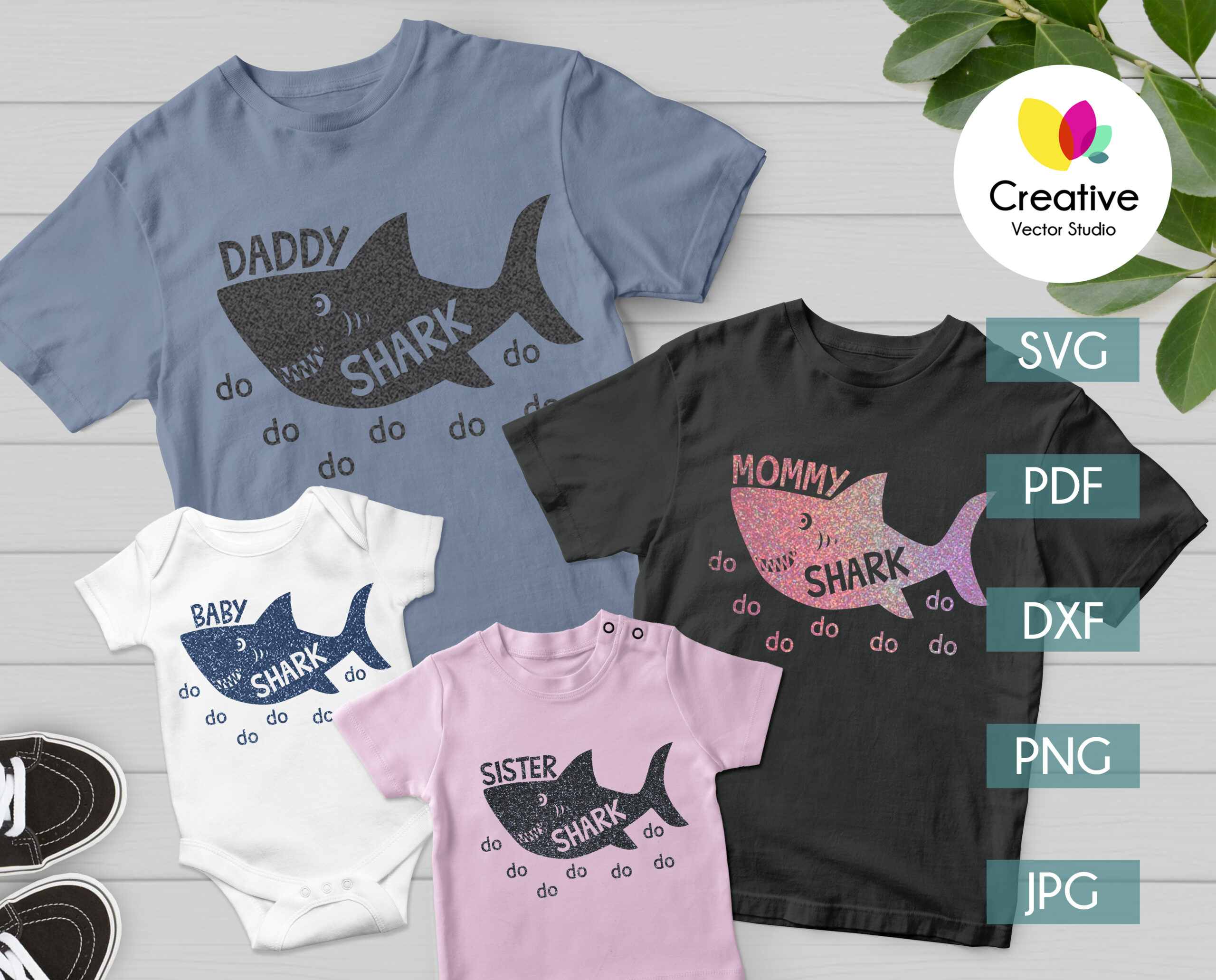 Shark Family SVG Bundle | Creative Vector Studio