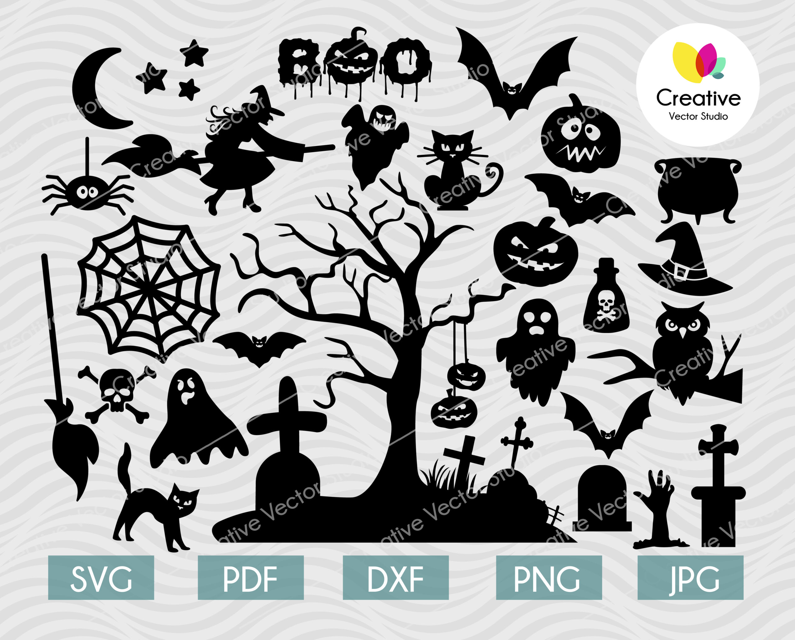 Halloween SVG Bundle Cut File - Creative Vector Studio