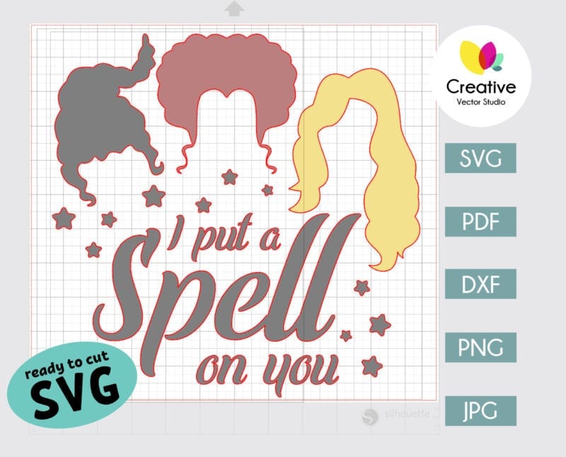 I put spell on you svg